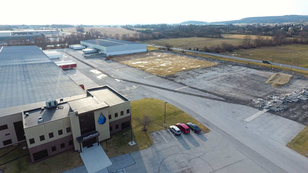 image of the AquaPhoenix headquarters from above