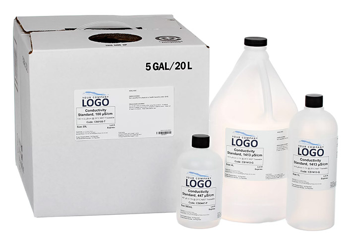 privately labeled conductivity standards