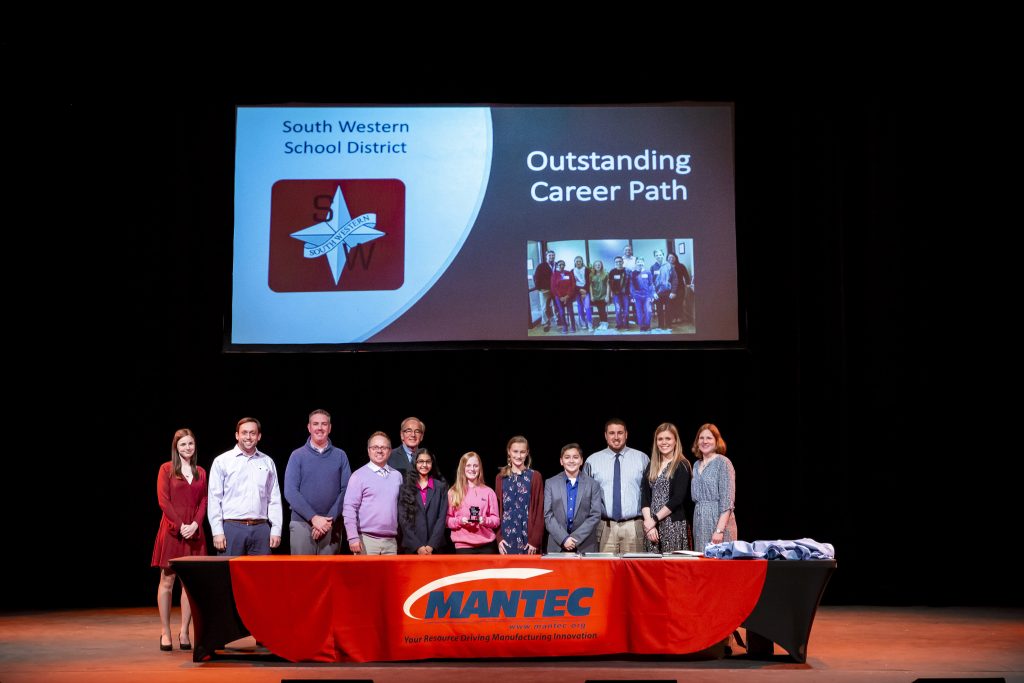 South Western School District students that won the Outstanding Career Pathway award for their AquaPhoenix video submission