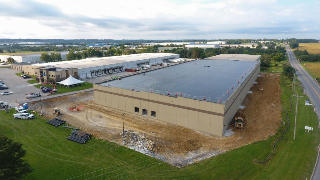 overhead image of the AquaPhoenix warehouse and headquarters